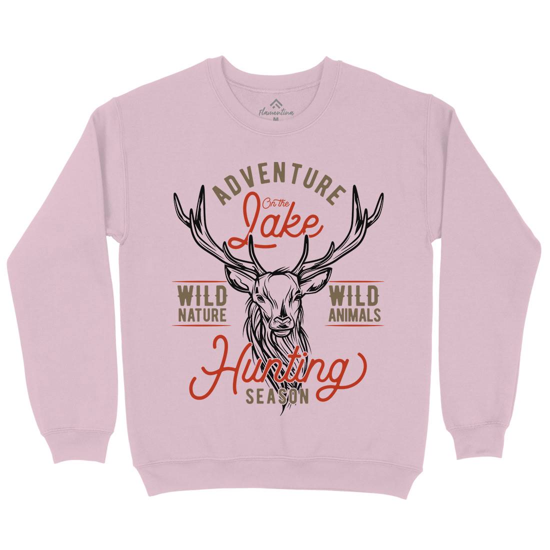Deer Hunt Kids Crew Neck Sweatshirt Animals B825