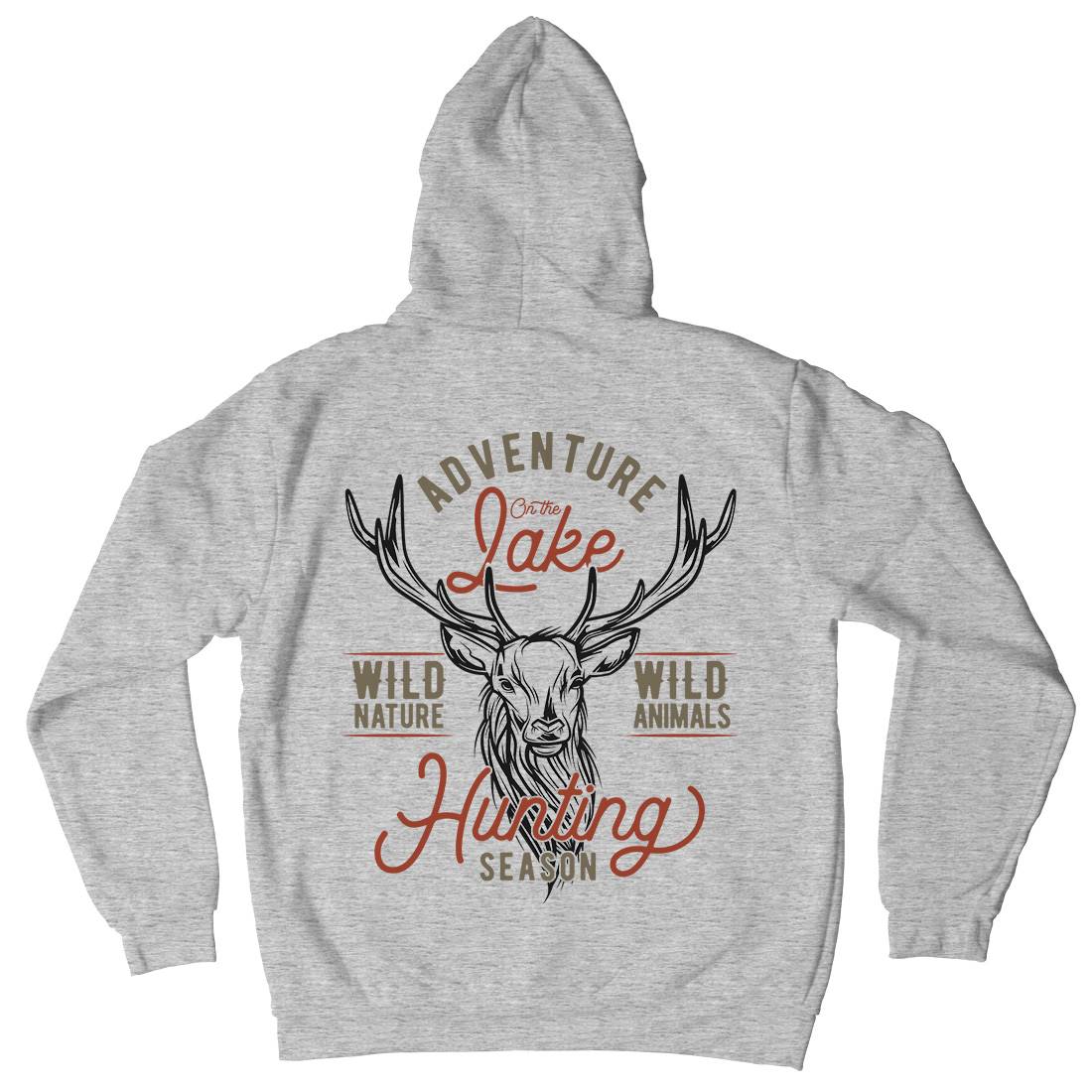 Deer Hunt Mens Hoodie With Pocket Animals B825