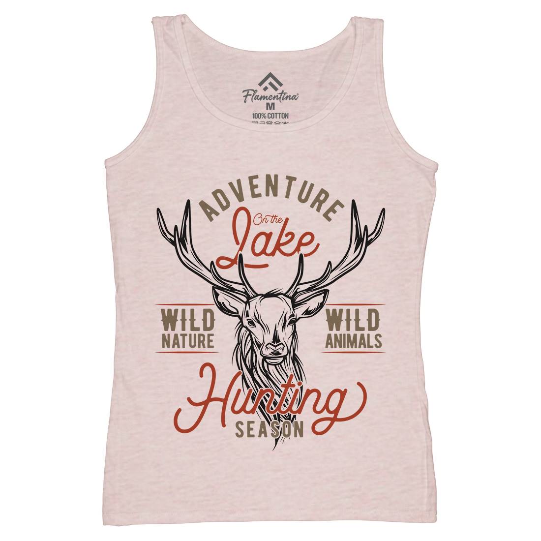 Deer Hunt Womens Organic Tank Top Vest Animals B825