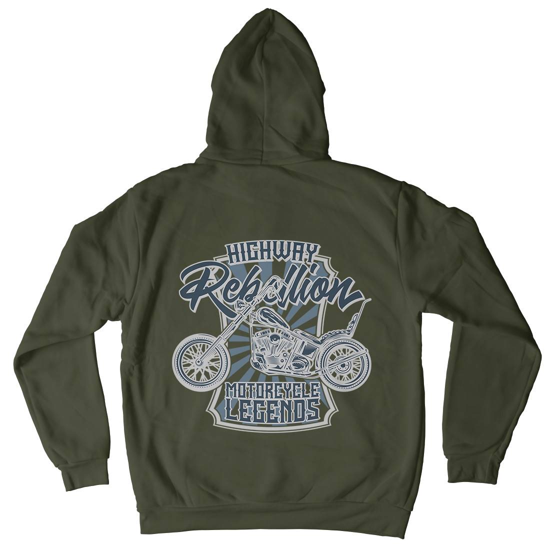 Rebellion Kids Crew Neck Hoodie Motorcycles B827
