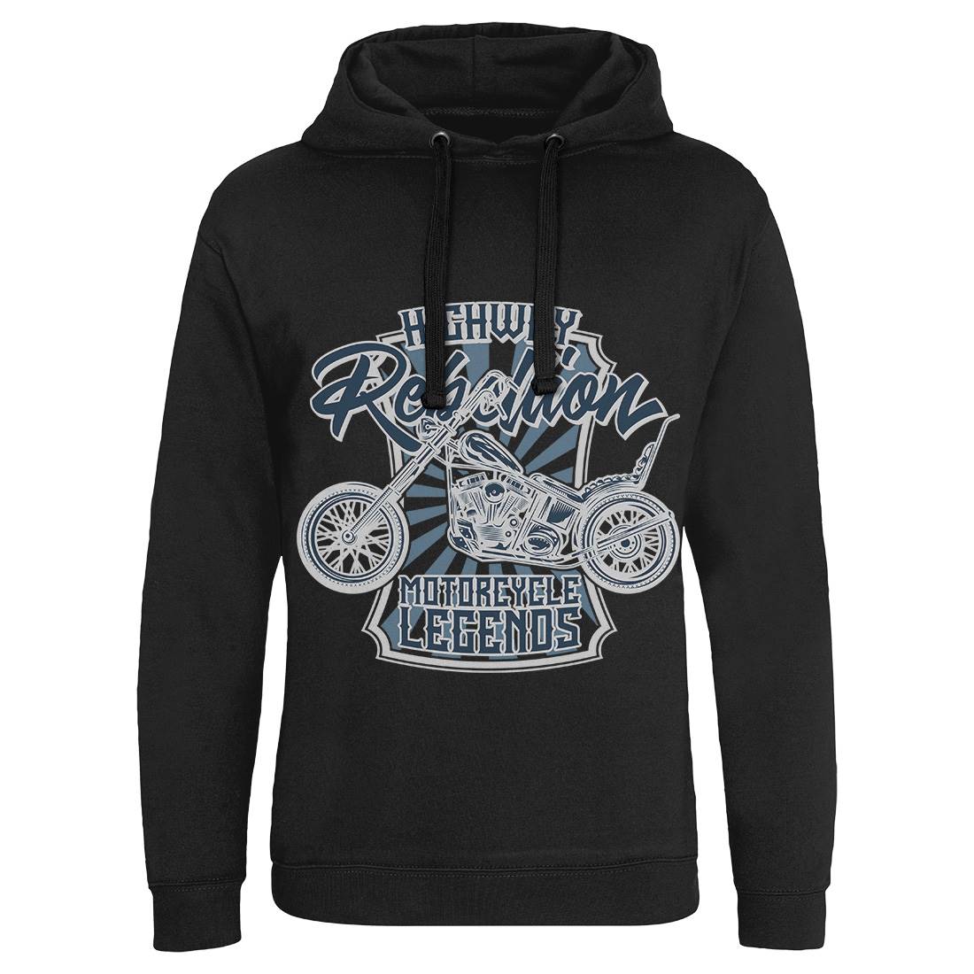 Rebellion Mens Hoodie Without Pocket Motorcycles B827
