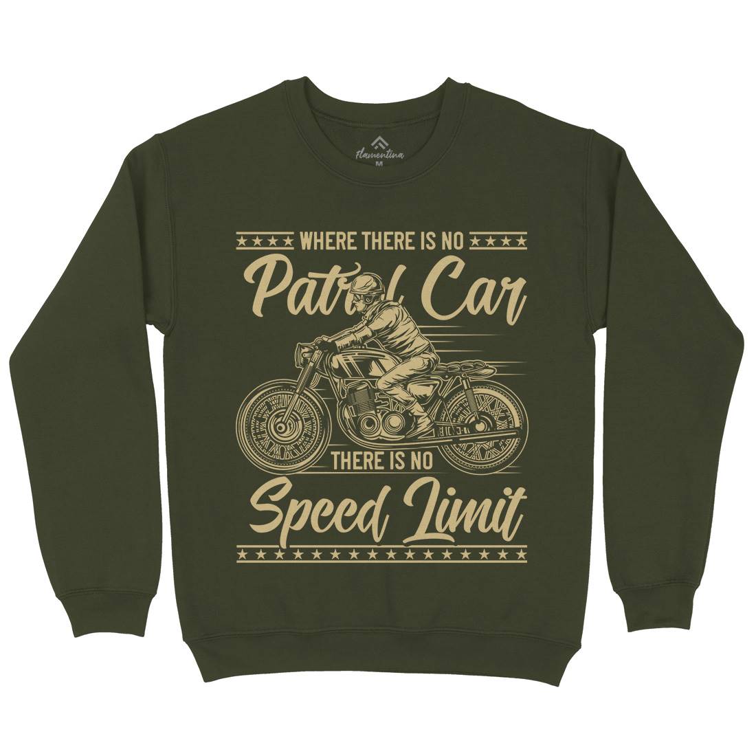 Limit Mens Crew Neck Sweatshirt Motorcycles B828
