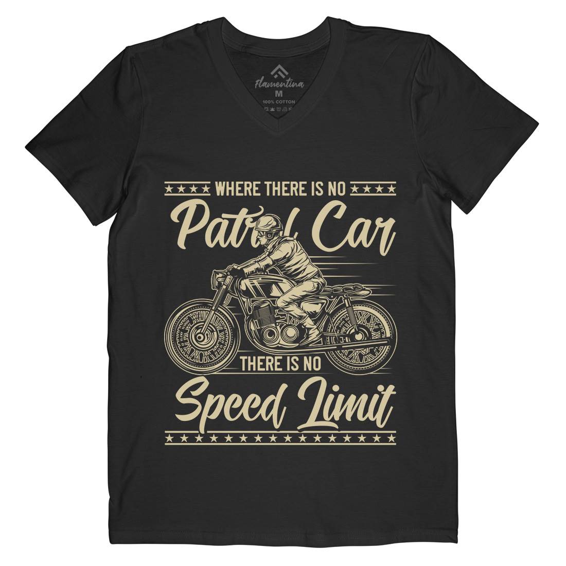 Limit Mens V-Neck T-Shirt Motorcycles B828
