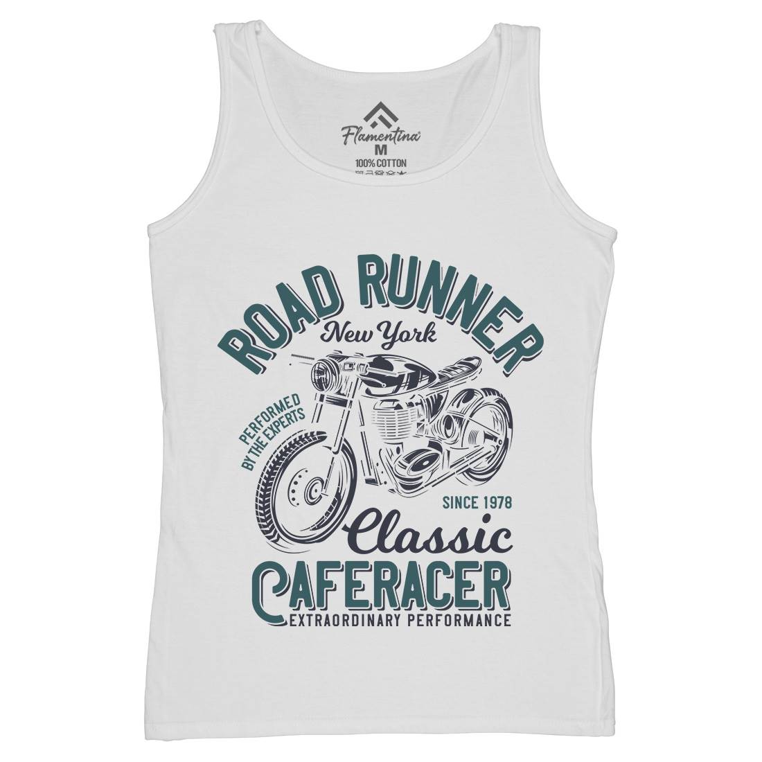 Road Runner Womens Organic Tank Top Vest Motorcycles B829