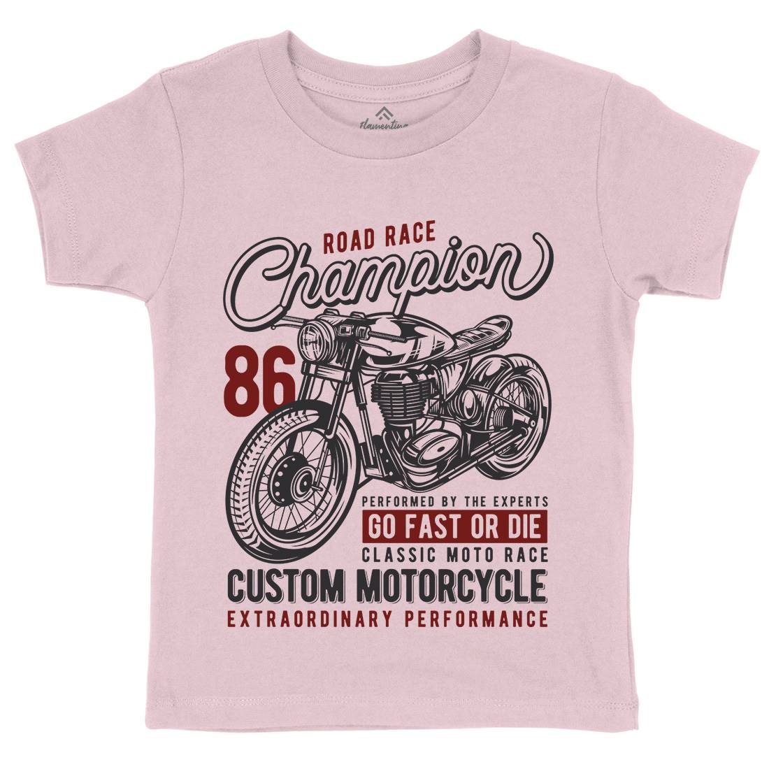 Champion Kids Crew Neck T-Shirt Motorcycles B830