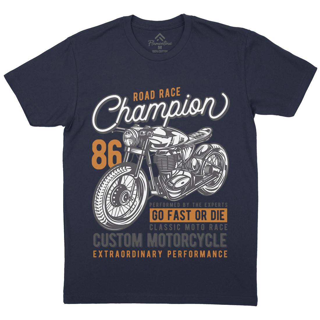 Champion Mens Crew Neck T-Shirt Motorcycles B830