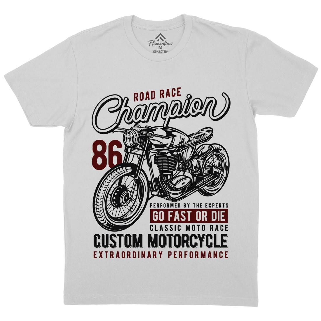 Champion Mens Crew Neck T-Shirt Motorcycles B830