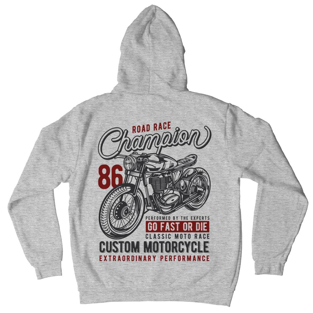 Champion Mens Hoodie With Pocket Motorcycles B830