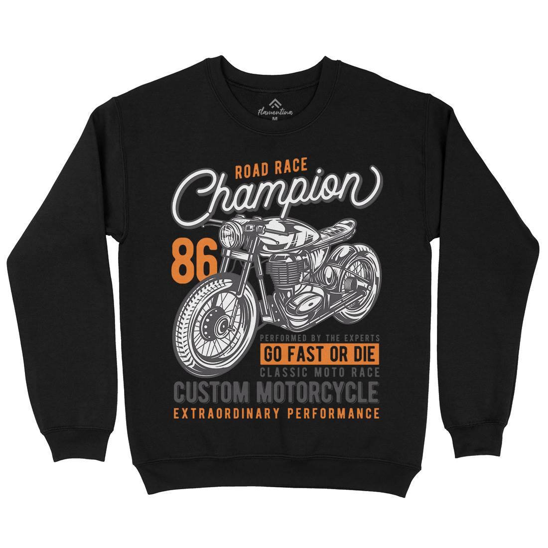 Champion Kids Crew Neck Sweatshirt Motorcycles B830