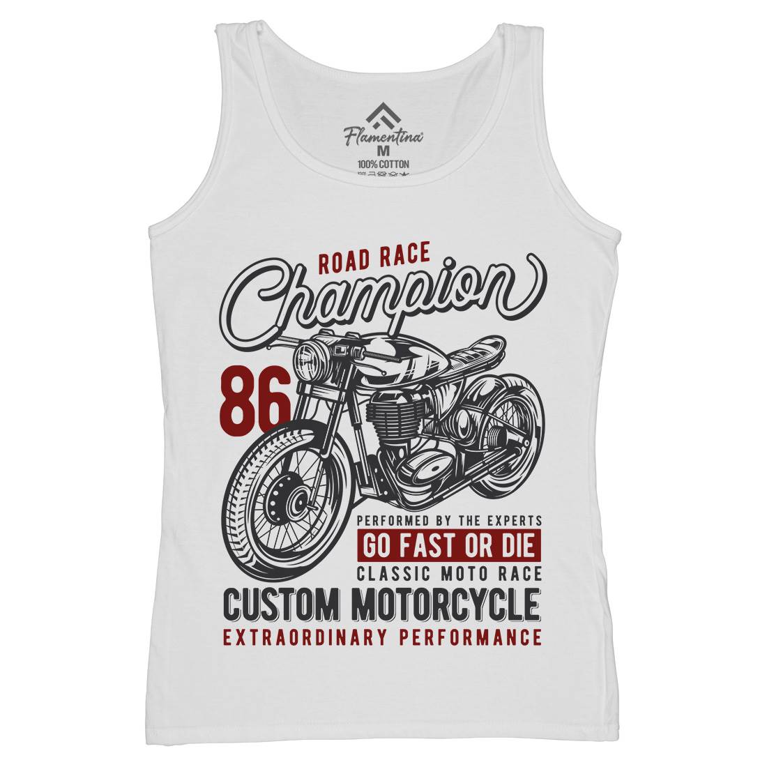 Champion Womens Organic Tank Top Vest Motorcycles B830