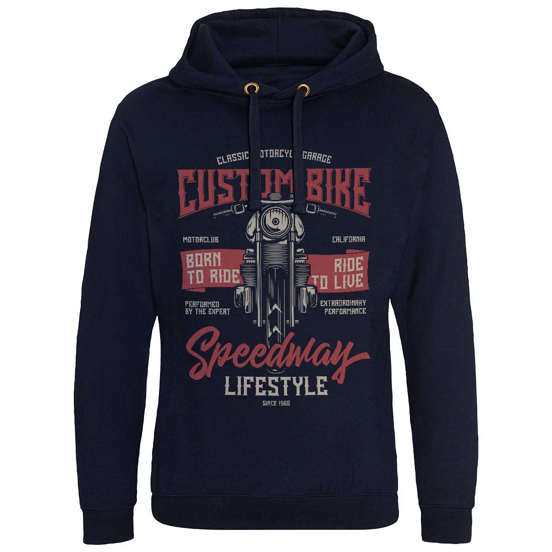 Speedway Mens Hoodie Without Pocket Motorcycles B831