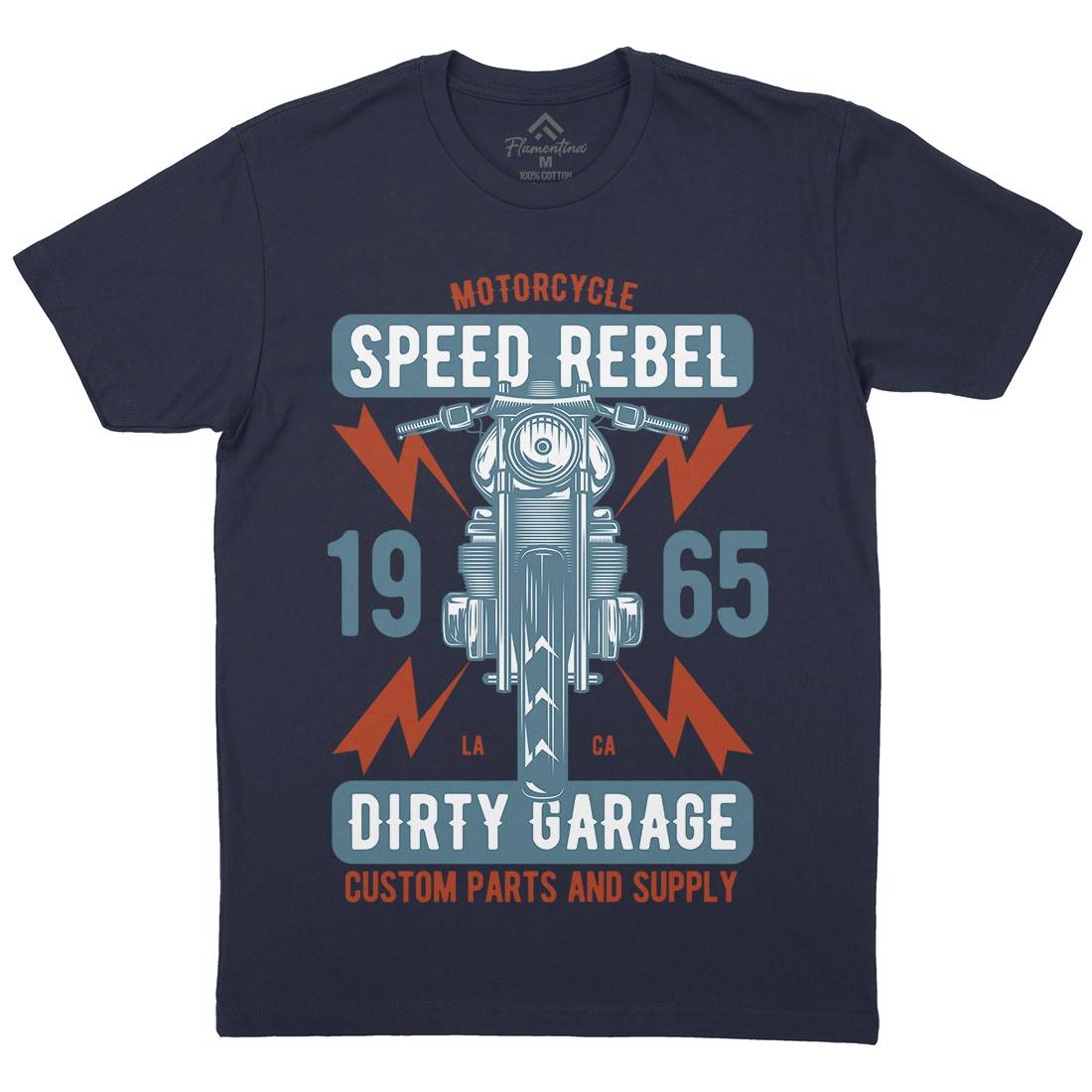 Speed Rebel Mens Crew Neck T-Shirt Motorcycles B832