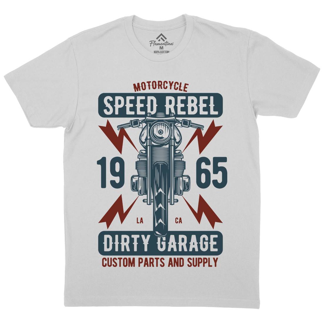 Speed Rebel Mens Crew Neck T-Shirt Motorcycles B832