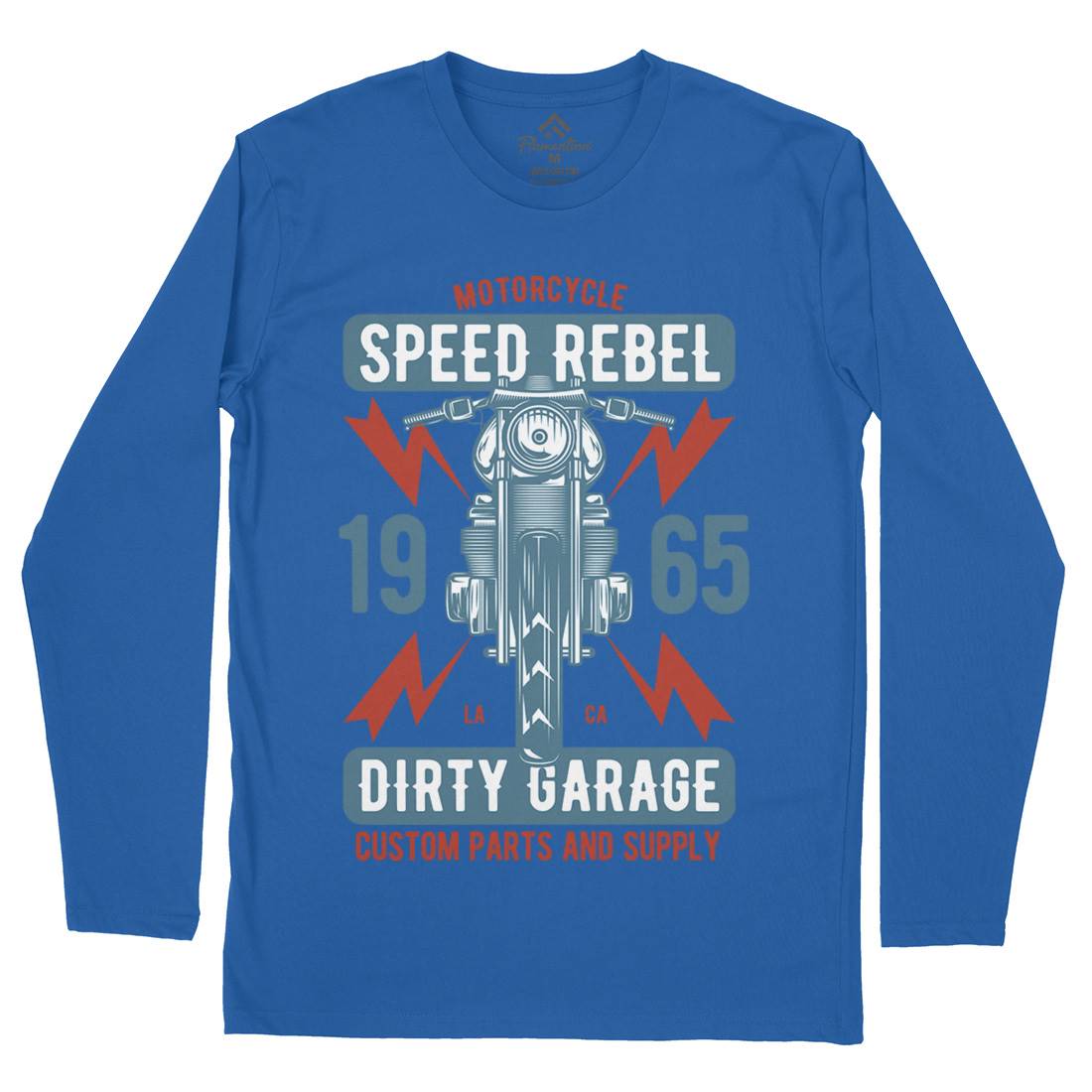 Speed Rebel Mens Long Sleeve T-Shirt Motorcycles B832