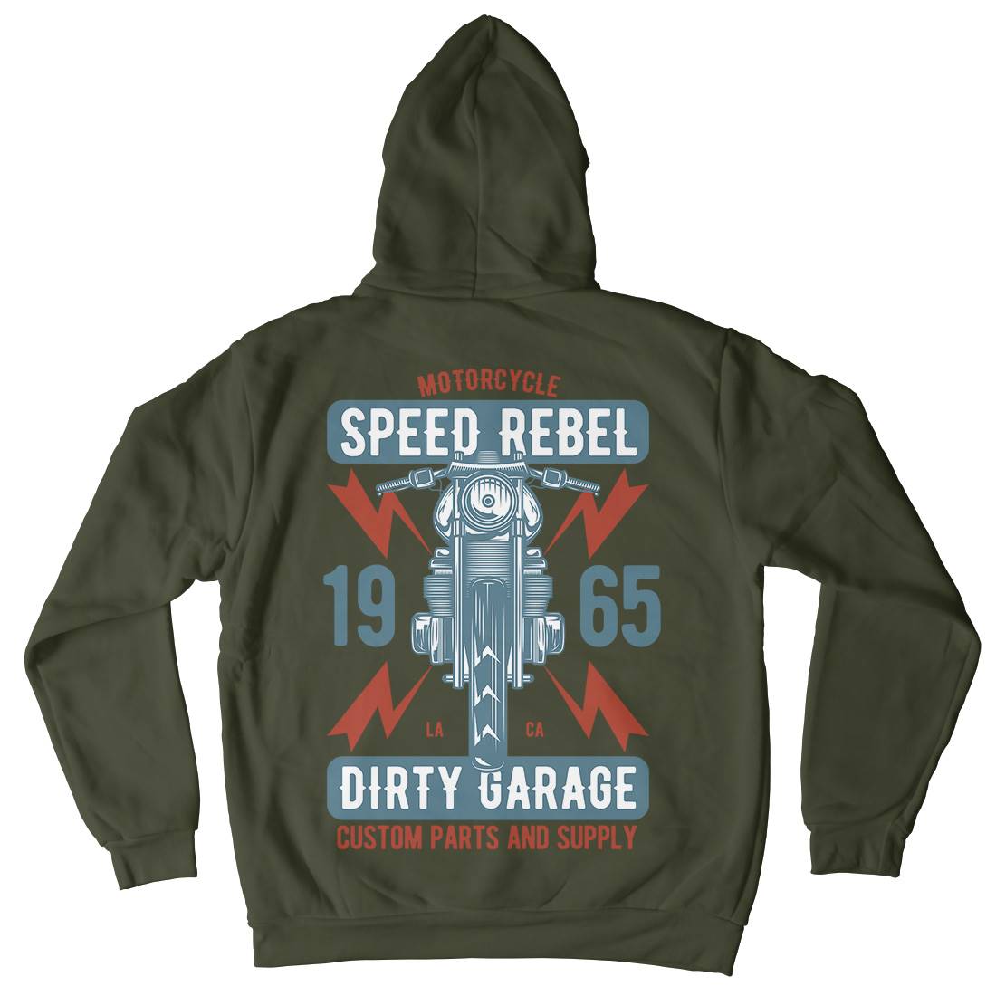 Speed Rebel Kids Crew Neck Hoodie Motorcycles B832