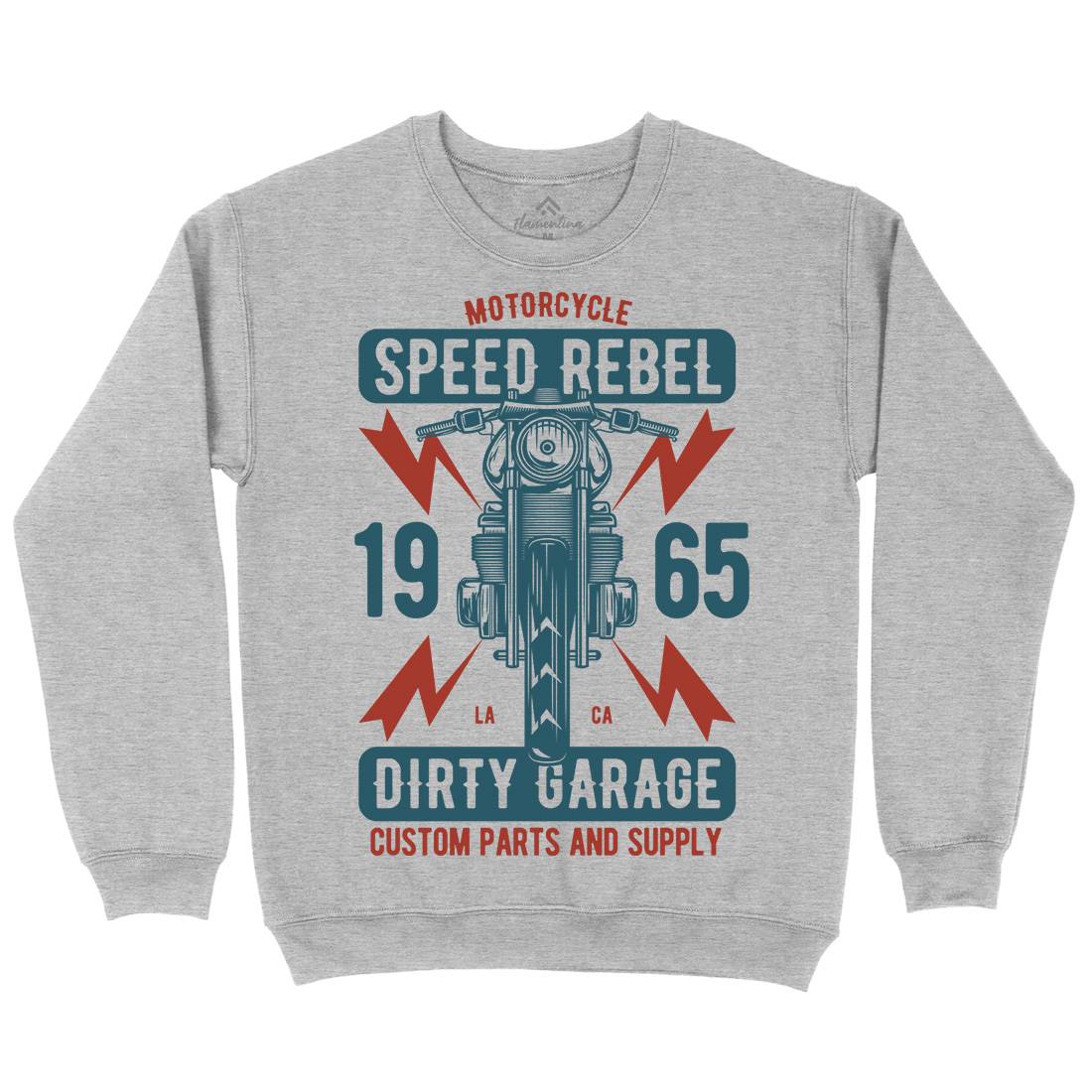 Speed Rebel Kids Crew Neck Sweatshirt Motorcycles B832