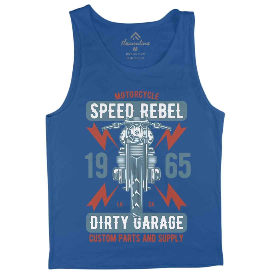 Speed Rebel Mens Tank Top Vest Motorcycles B832