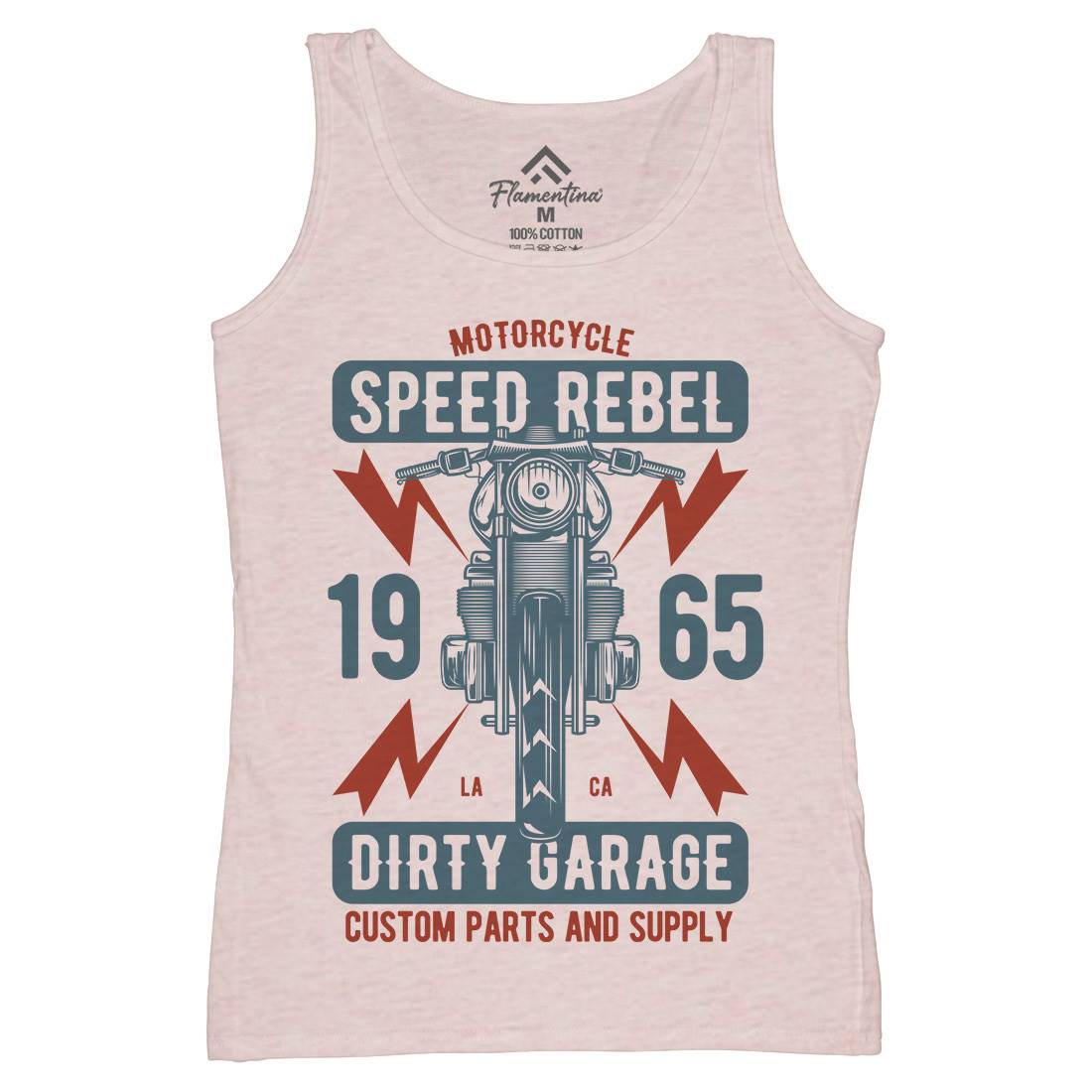 Speed Rebel Womens Organic Tank Top Vest Motorcycles B832