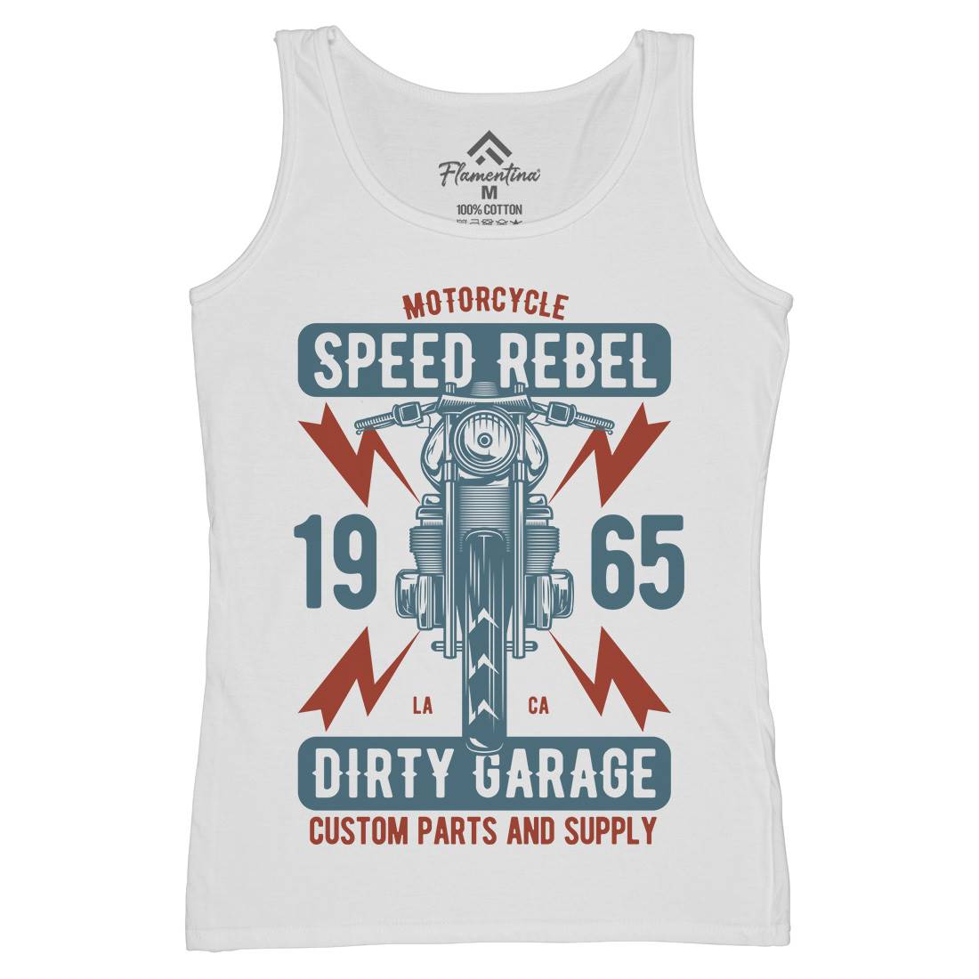 Speed Rebel Womens Organic Tank Top Vest Motorcycles B832
