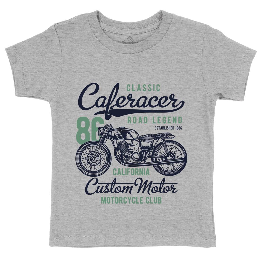 Caferacer Kids Crew Neck T-Shirt Motorcycles B834