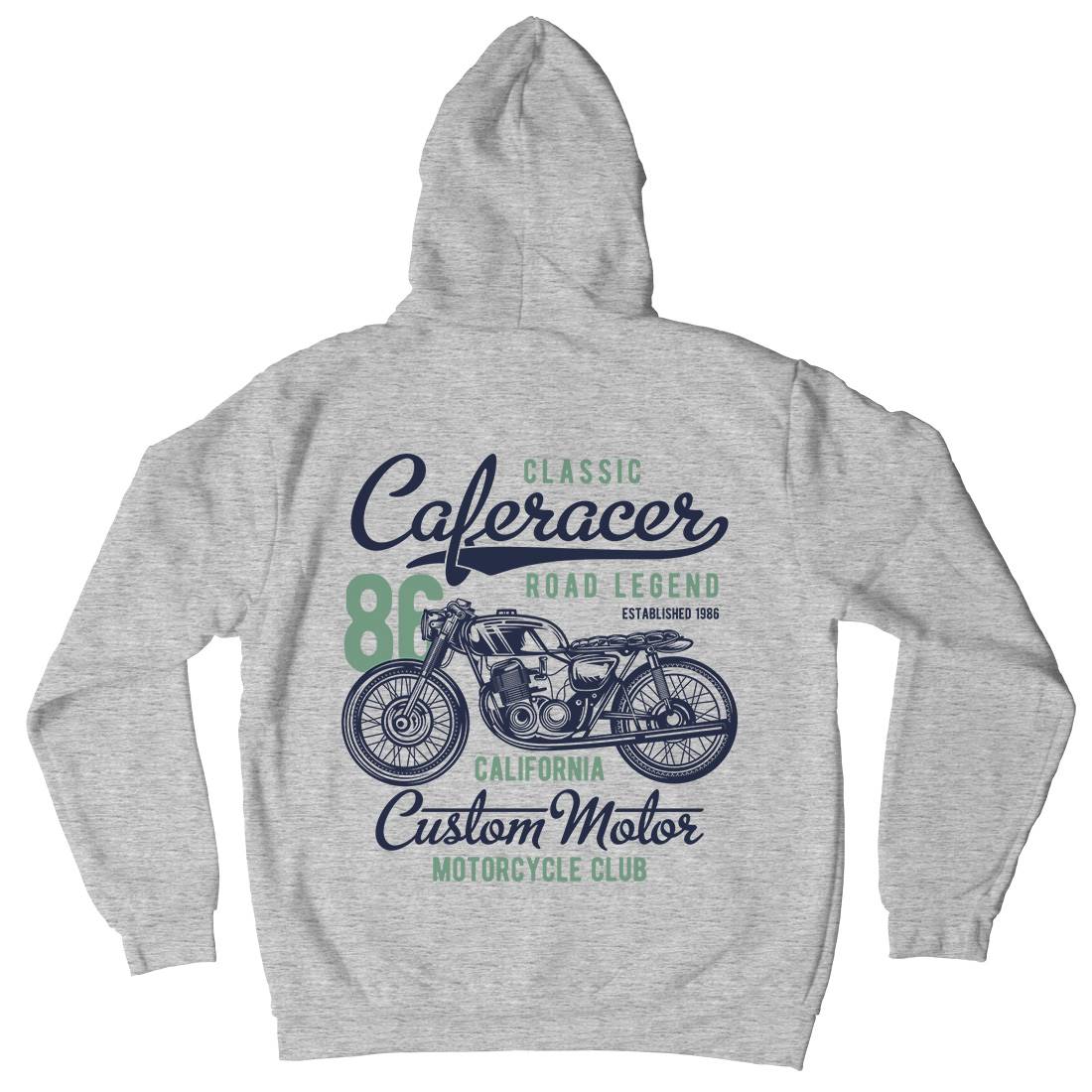 Caferacer Mens Hoodie With Pocket Motorcycles B834
