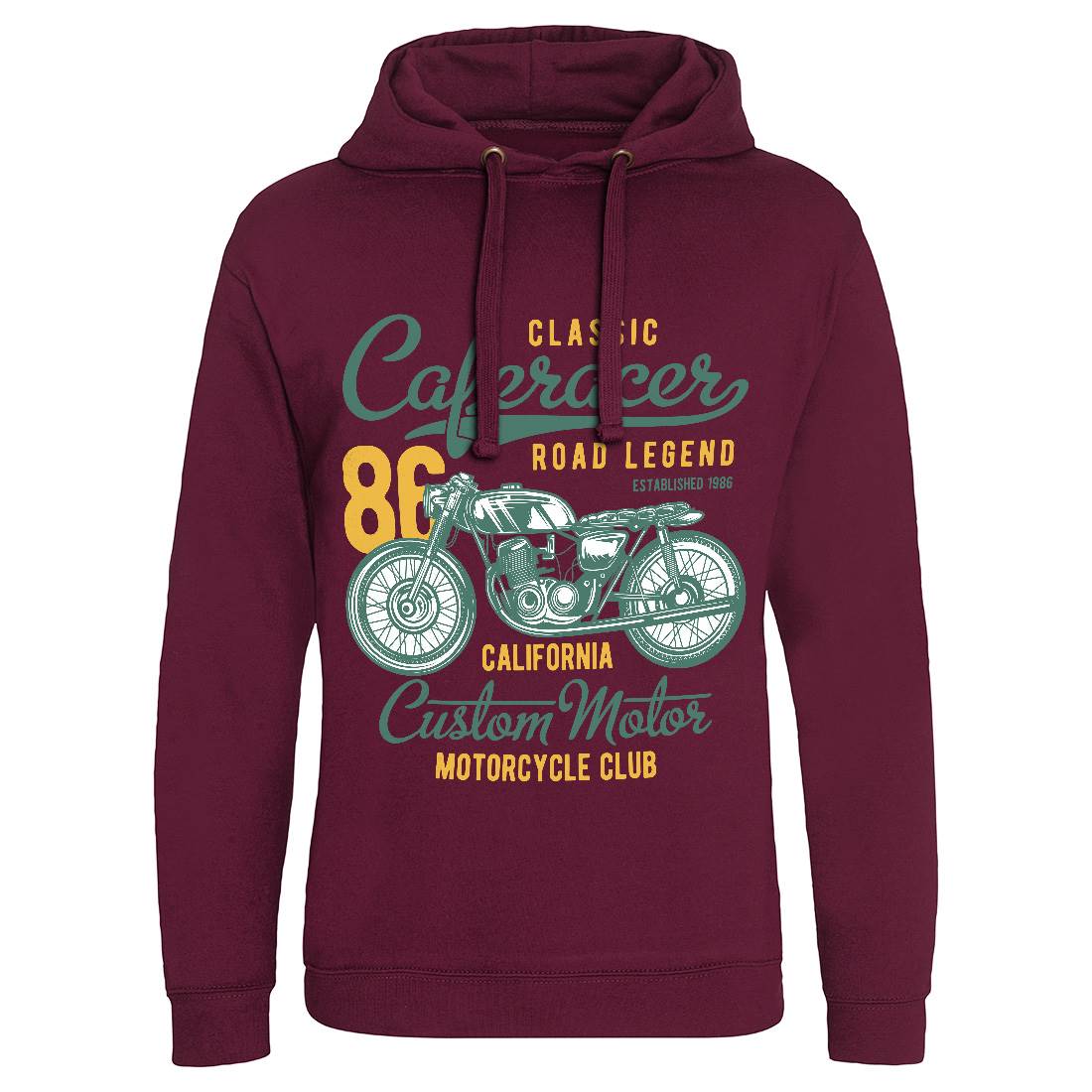 Caferacer Mens Hoodie Without Pocket Motorcycles B834