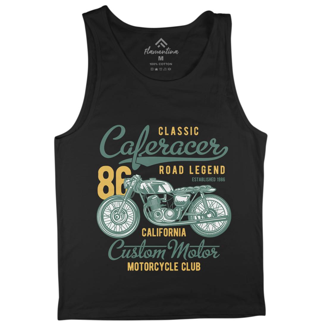 Caferacer Mens Tank Top Vest Motorcycles B834