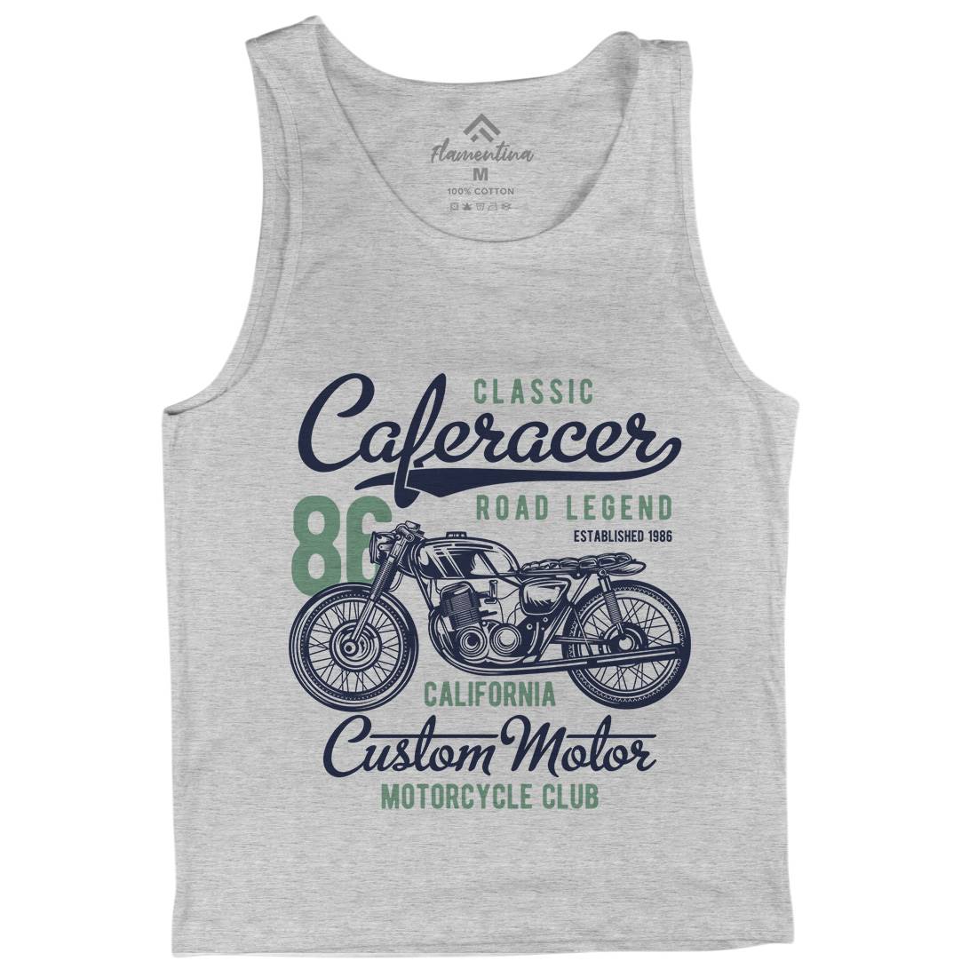 Caferacer Mens Tank Top Vest Motorcycles B834