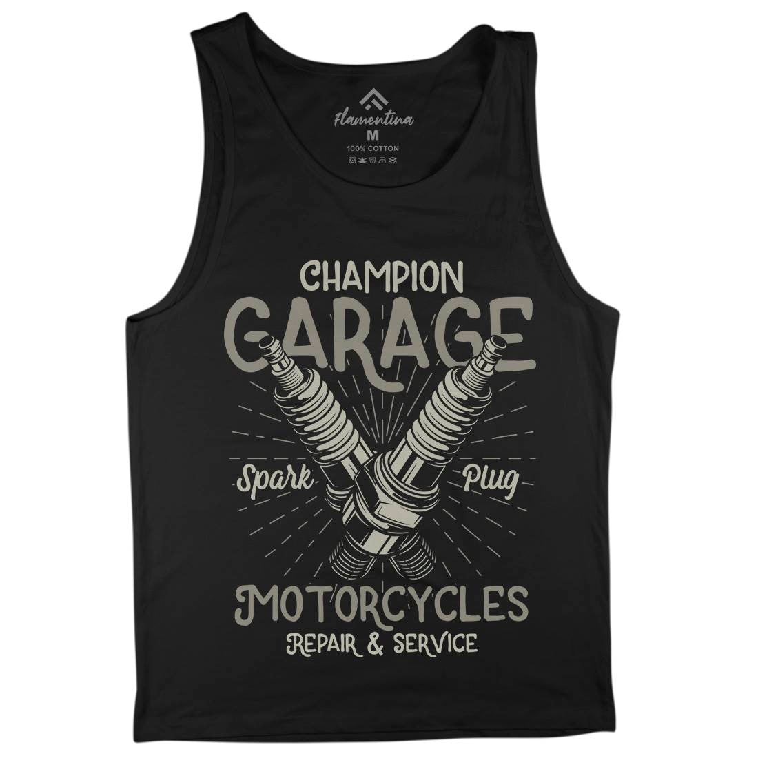 Champion Garage Mens Tank Top Vest Motorcycles B835