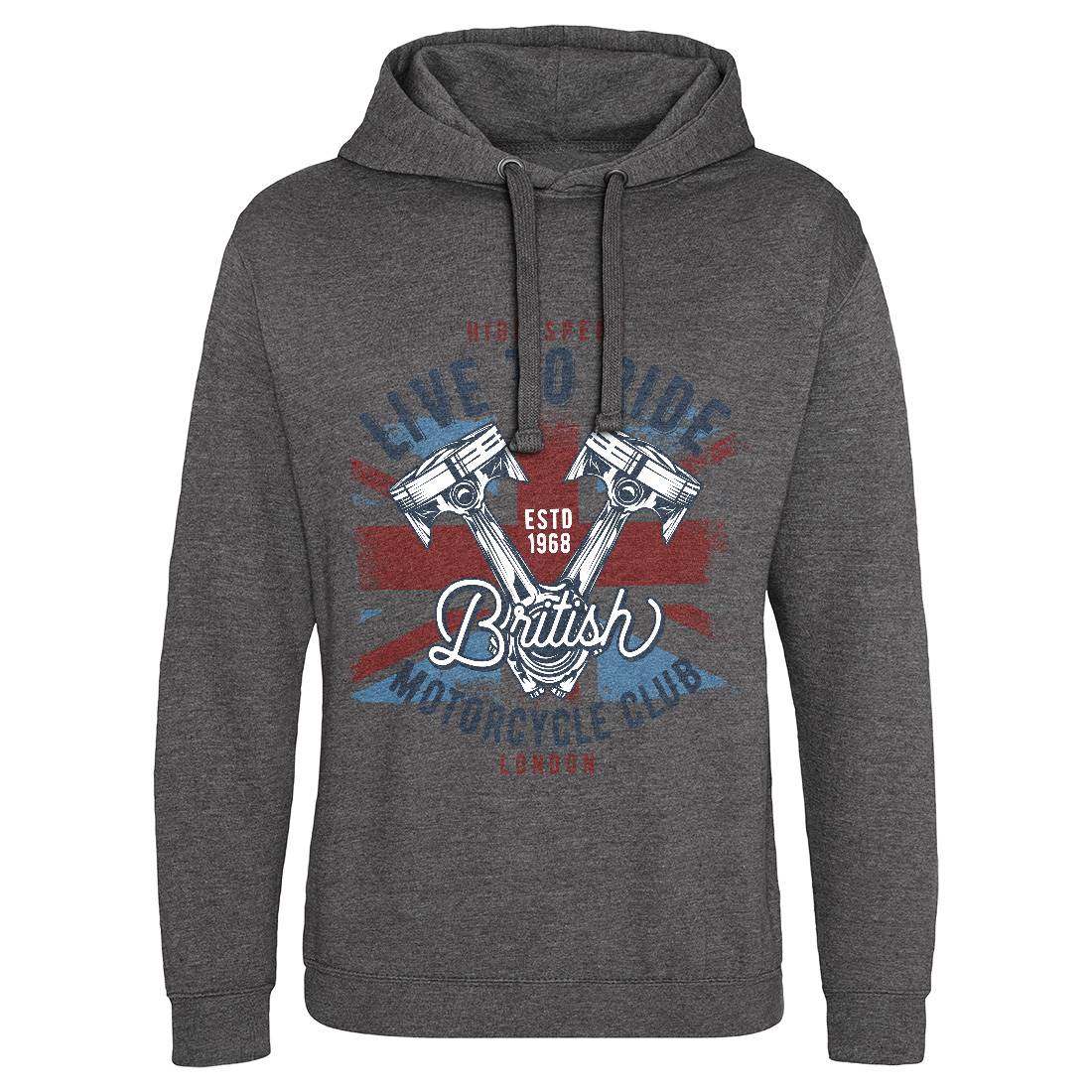 Live To Ride Mens Hoodie Without Pocket Motorcycles B837