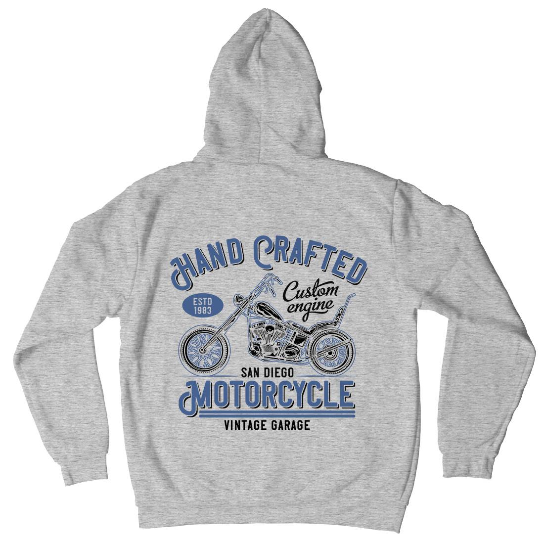 Hand Crafted Mens Hoodie With Pocket Motorcycles B838