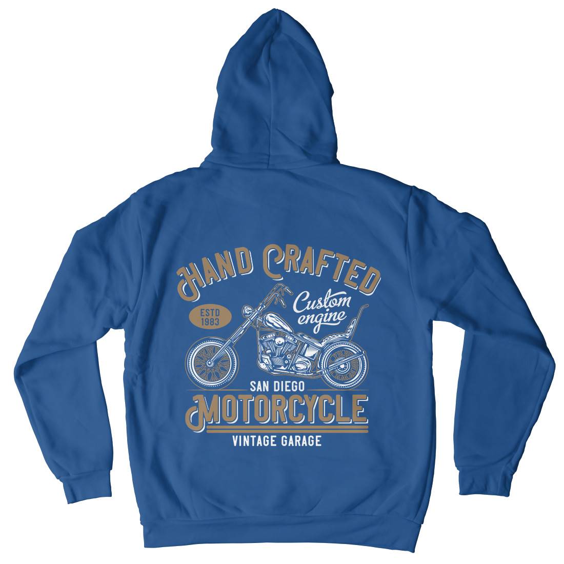 Hand Crafted Kids Crew Neck Hoodie Motorcycles B838