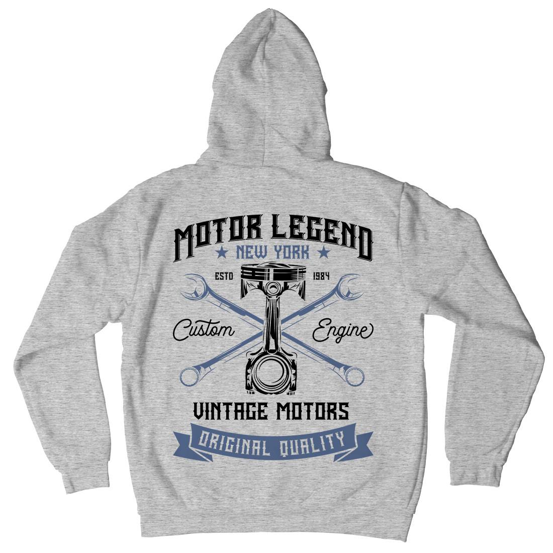 Motor Legend Helmet Mens Hoodie With Pocket Motorcycles B839