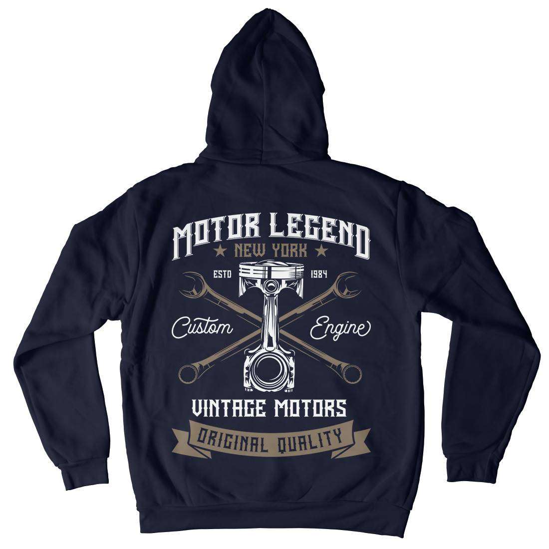 Motor Legend Helmet Mens Hoodie With Pocket Motorcycles B839