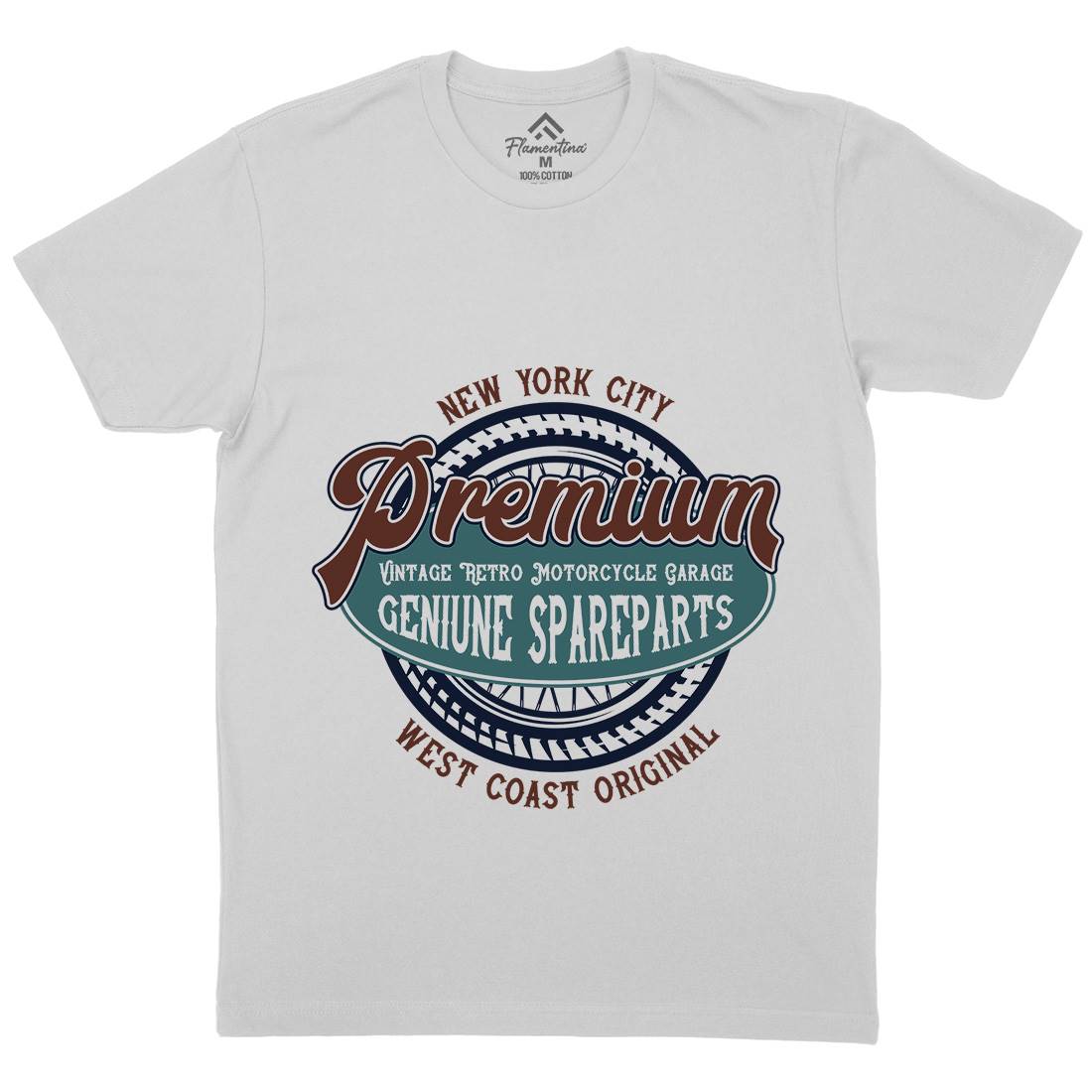 Premium Mens Crew Neck T-Shirt Motorcycles B840