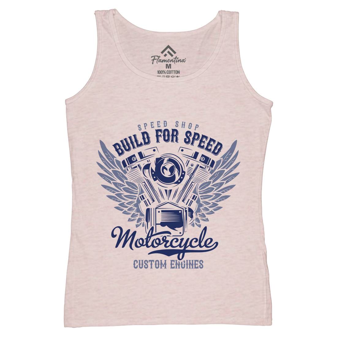 Build For Speed Womens Organic Tank Top Vest Motorcycles B842