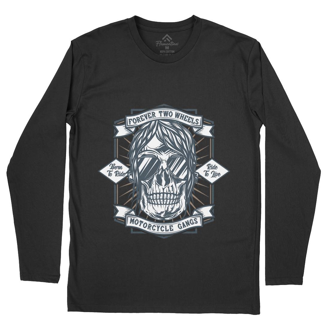 Gangs Mens Long Sleeve T-Shirt Motorcycles B844