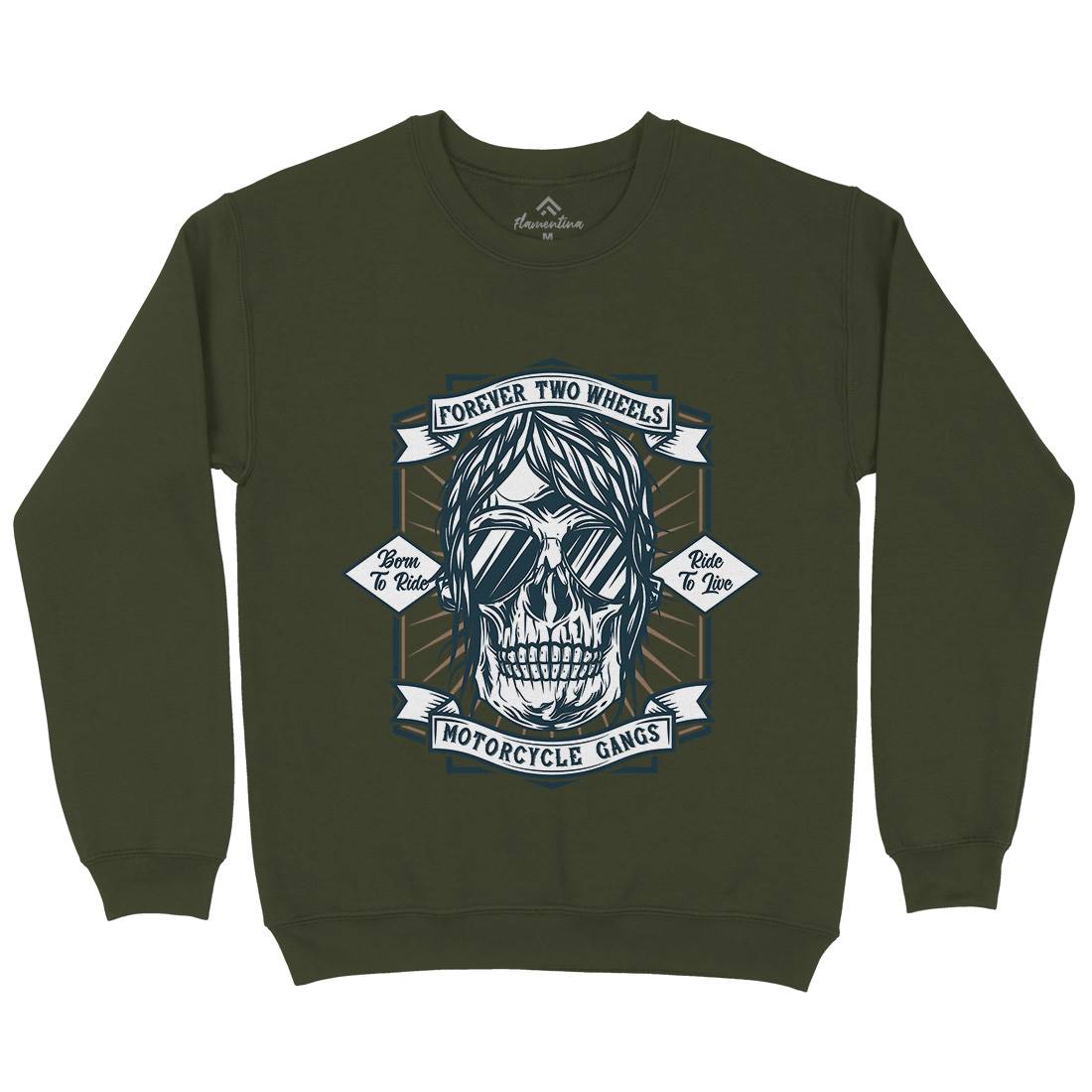 Gangs Mens Crew Neck Sweatshirt Motorcycles B844