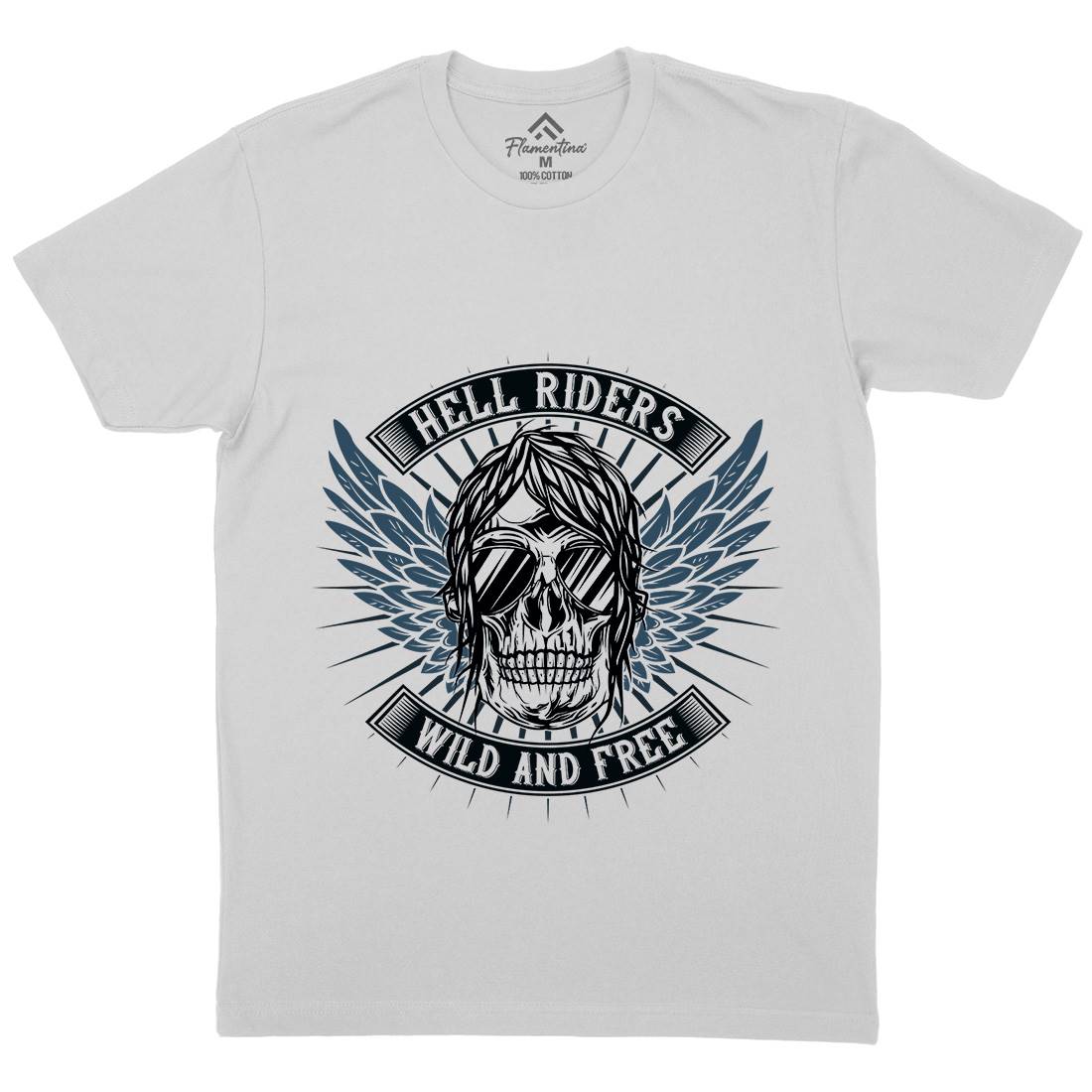 Hell Motors Mens Crew Neck T-Shirt Motorcycles B845