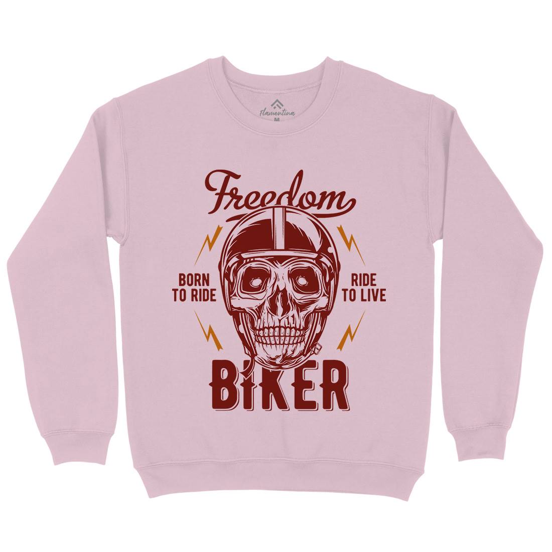 Freedom Biker Kids Crew Neck Sweatshirt Motorcycles B848