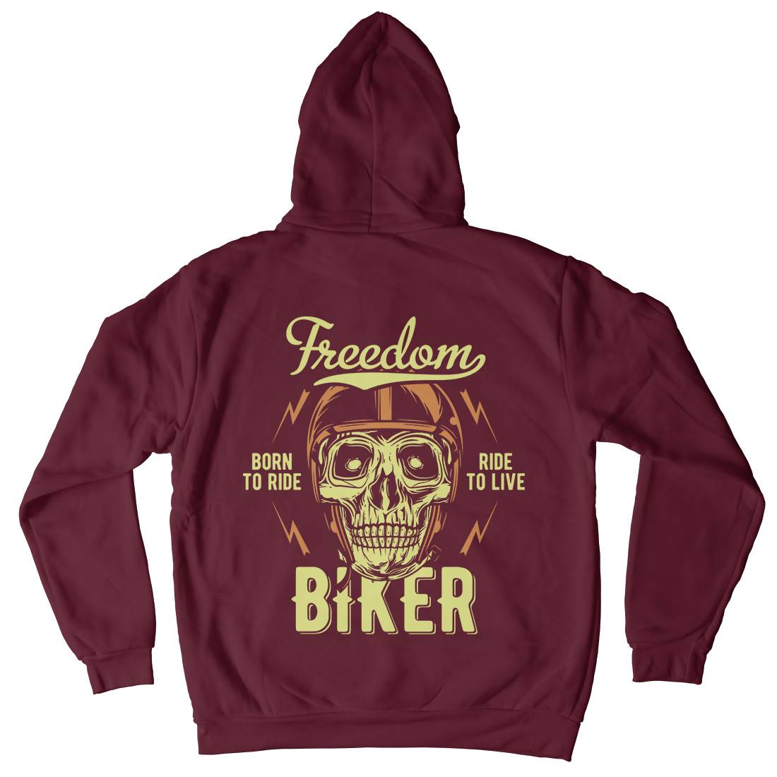 Freedom Biker Kids Crew Neck Hoodie Motorcycles B848