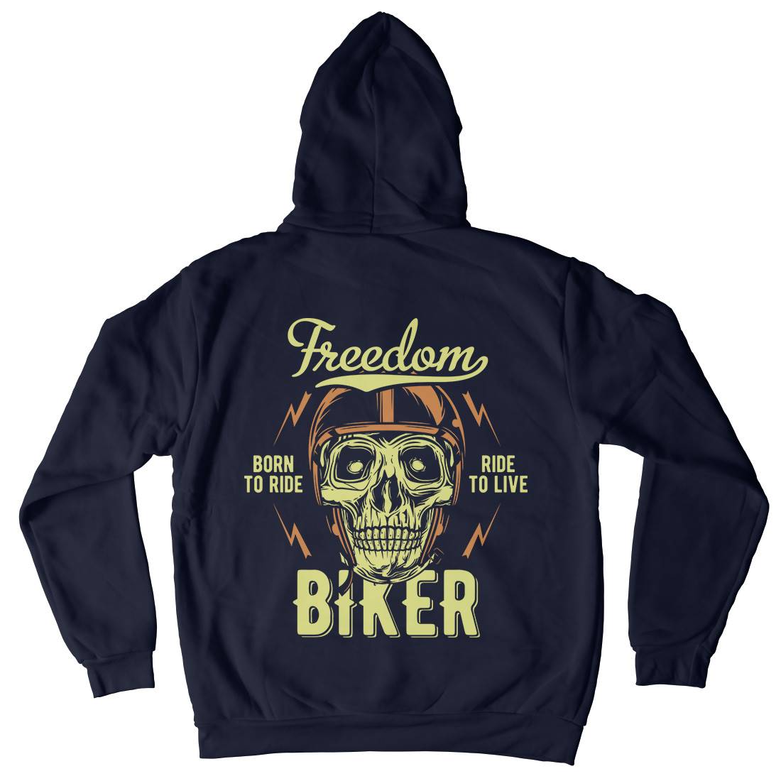 Freedom Biker Kids Crew Neck Hoodie Motorcycles B848