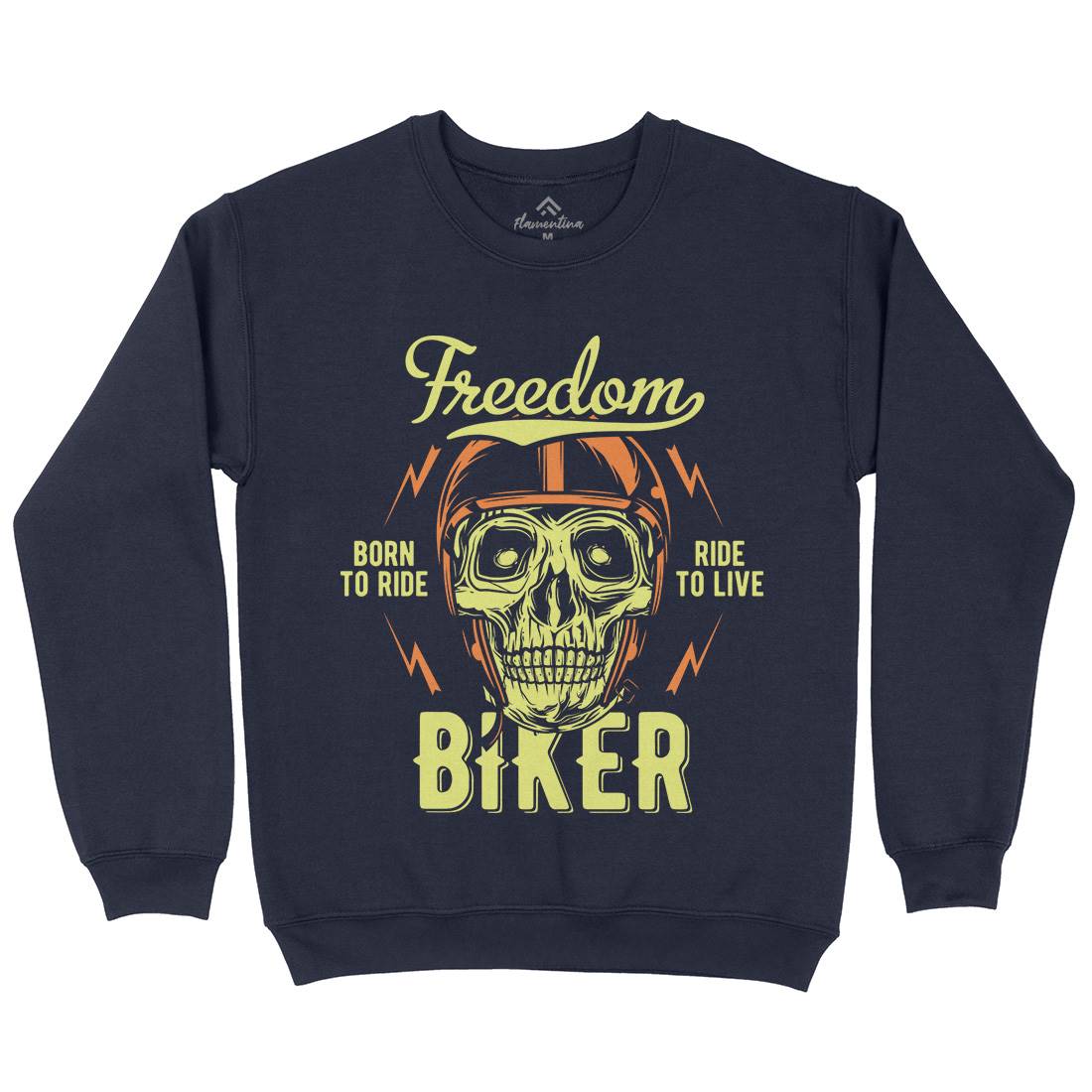 Freedom Biker Kids Crew Neck Sweatshirt Motorcycles B848