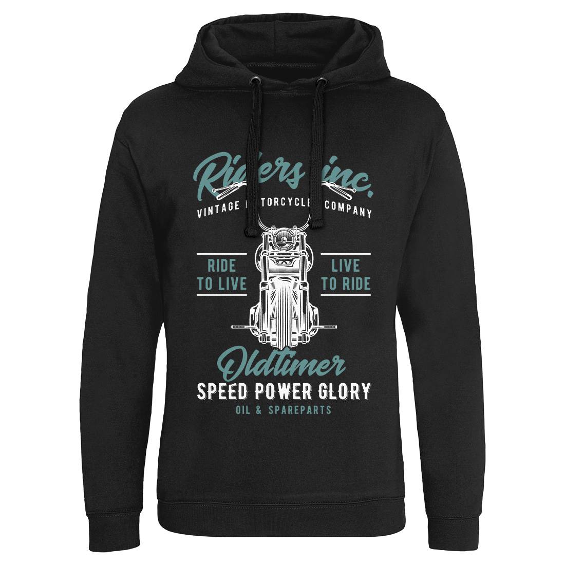 Oldtimer Mens Hoodie Without Pocket Motorcycles B849