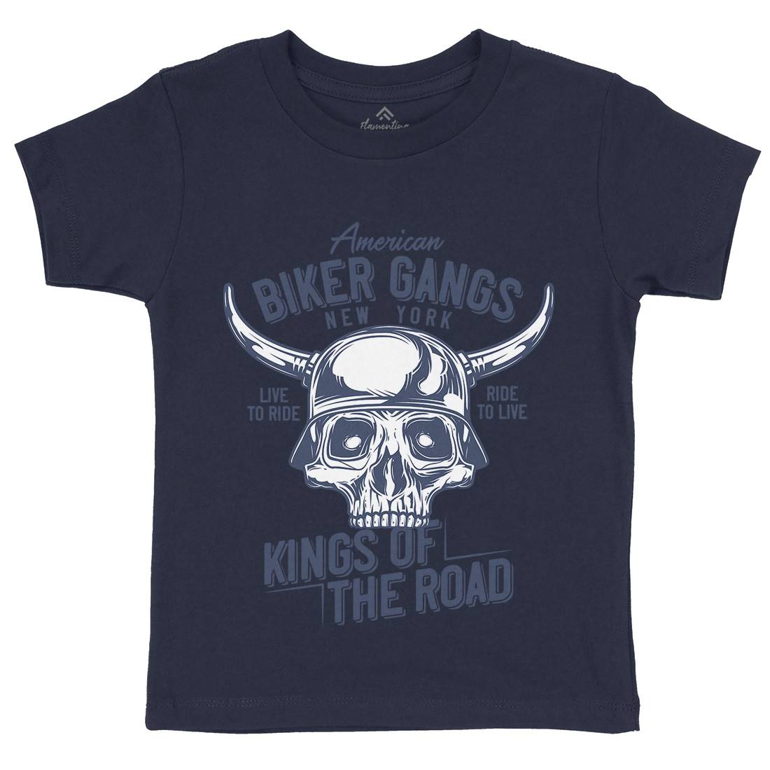 Biker Gangs Kids Crew Neck T-Shirt Motorcycles B850