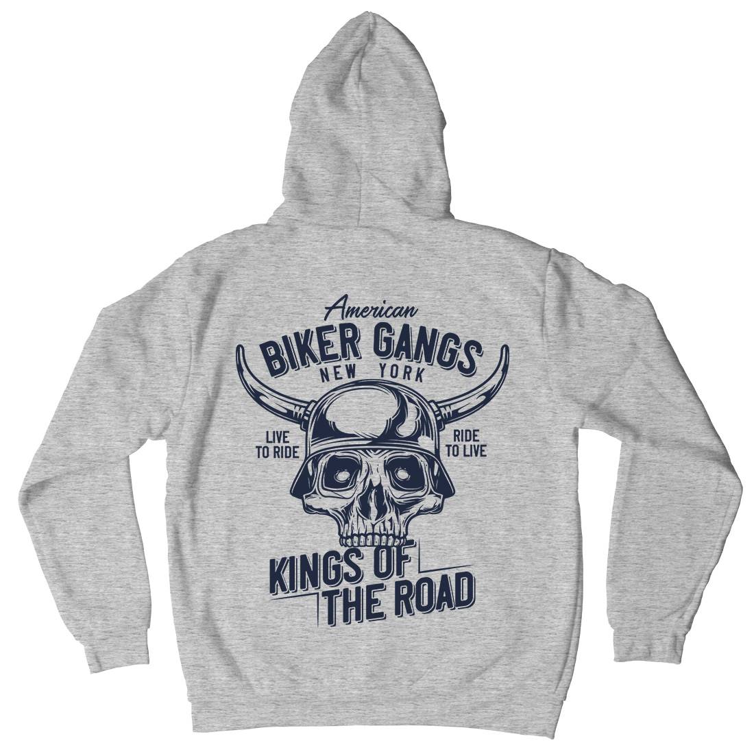 Biker Gangs Mens Hoodie With Pocket Motorcycles B850