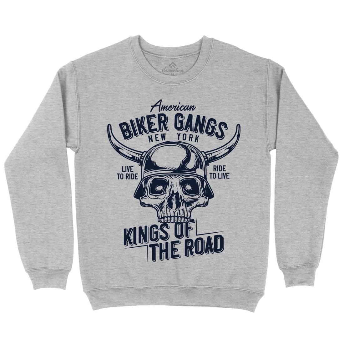 Biker Gangs Mens Crew Neck Sweatshirt Motorcycles B850