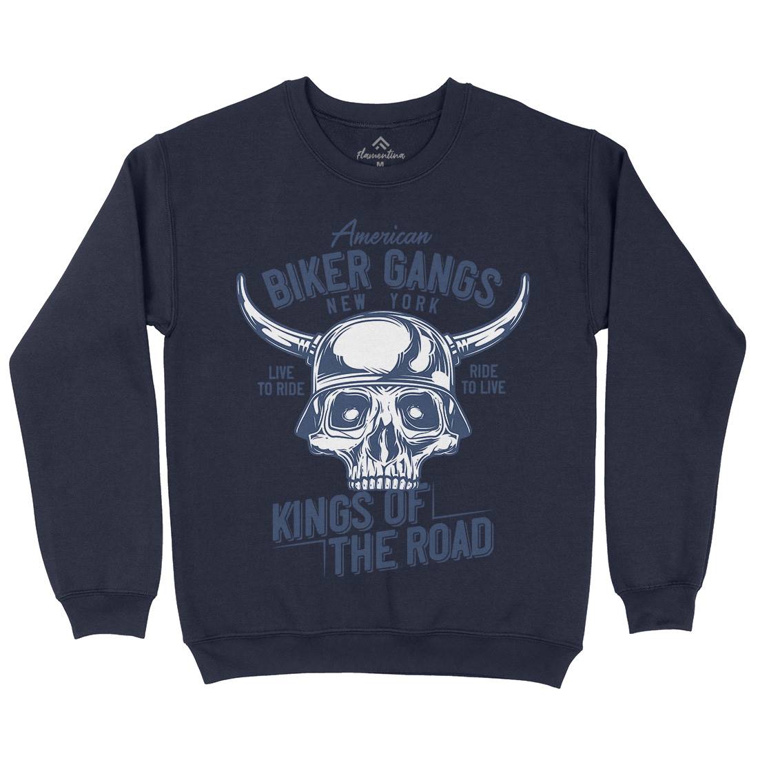 Biker Gangs Kids Crew Neck Sweatshirt Motorcycles B850
