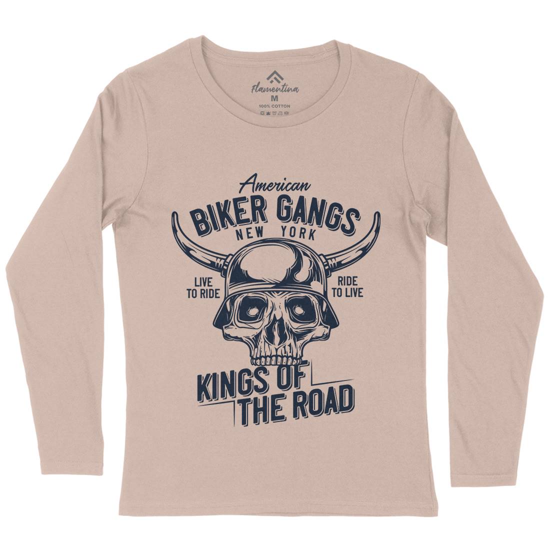 Biker Gangs Womens Long Sleeve T-Shirt Motorcycles B850