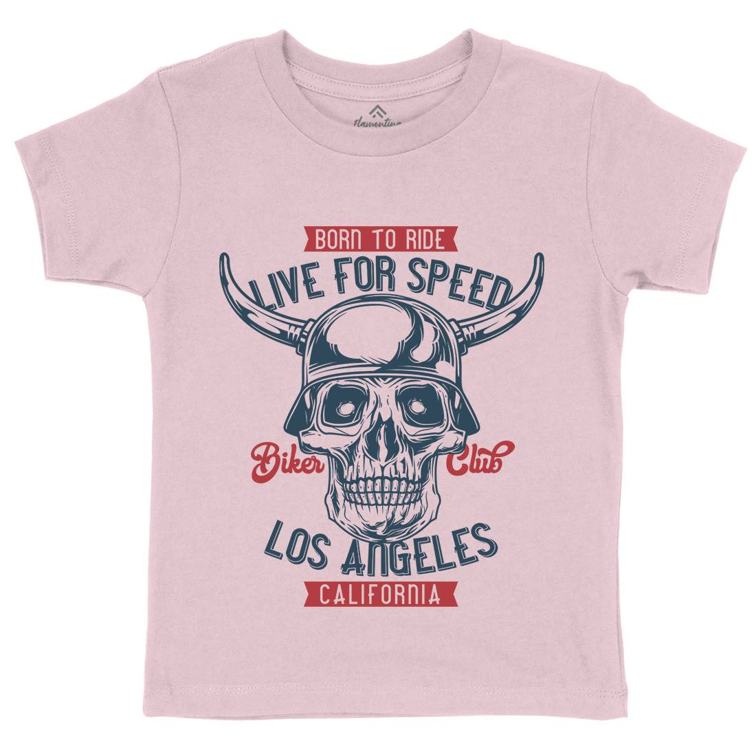 Live For Speed Kids Crew Neck T-Shirt Motorcycles B851
